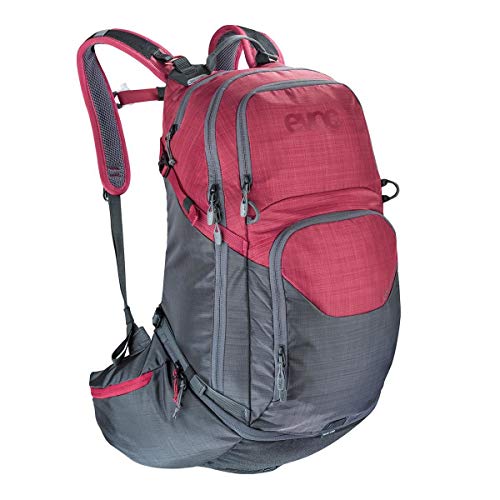 EVOC Sports GmbH Explorer PRO 30l Technischer Tourenrucksack, Carbon Grey-Heather Ruby, one