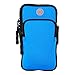 Produktbild Ouken Outdoor-Sport Laufen Armband Arm Halter Handytasche 5.8", Blau (Blau)