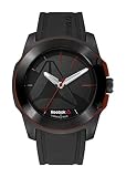 reloj fossil 10 atm mercadolibre WARRIOR BLACK, EXCELLENT DIAL; WARRIOR BLACK STRAP; SILICONE STRAP WITH SS BUCKLE