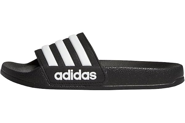 adidas unisex - barn Adilette Shower Slides Slipper, Core Black / Cloud White / Core Black, 35.5 EU