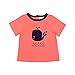 Origany Baby Girls' Nautical Placement Print Top 6-12 Months Orange-Blue