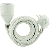 Zenitech - Household extension 16A HO5VV-F 3G1 White 1.9 m