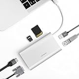 USB C Hub OMARS (8-in-1) HDMI 4K, VGA, Gigabit Ethernet...