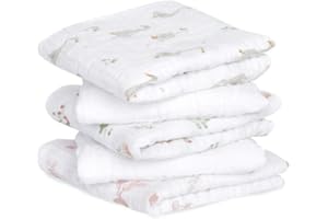 aden + anais™ Essentials 5 Pack Cotton Muslin Squares Country Floral