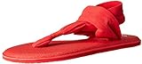 sanukehl prot d6  Sanuk Damen Yoga Sling#2 Spectrum Zehentrenner Rot (Tomato) 36 EU