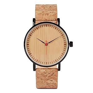 Yebushi Cork and Wood Bracelet Watch