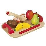 Eichhorn 100003721 – Schneidebretter, Set mit Früchten, 12-teilig – 26×16,5 cm – Schneideobst aus Holz mit Klett-Verbindung - 2