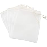 Baven 6 Pieces Aquarium Filter Bag 145 Micron Mesh Filter Bags with Drawstring for Fish Tank Bio Balls, Activated Carbon, Gra