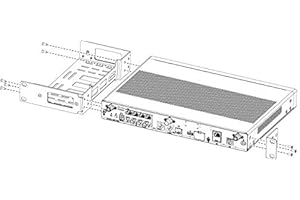 RW ROUTERSWHOLESALE Kit di montaggio su rack 1U compatibile con il router ISR Cisco serie 1000, ACS-1100-RM-19