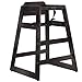 Oypla Stackable Kids Baby Wooden Feeding Commercial Home High Chair - Black