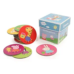Shumee Peppa Pig Carnival Memory Cards Game (Age 3 Years+)- Fun Educational Game, Party Favour, Return Gift, Birthday Gift