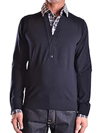 Bikkembergs Hombre MCBI042047O Azul Algodon Suéter