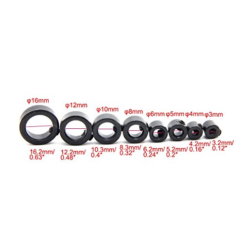 Latinaric 9cs Tiefenanschlagringe Set Bohrer Holzbearbeitung Tiefenbegrenzer Tiefenstop Set 3-16mm - 4