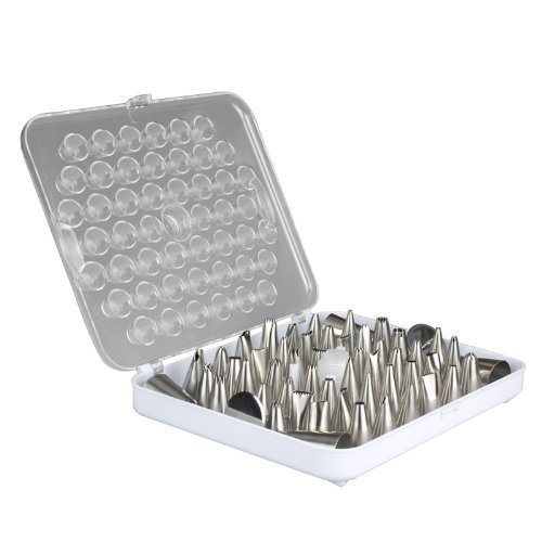 MIU COLOR® Edelstahl Spritztüllen 52 Stücke , Kuchendekoration Rohrdüsen Groß Düsen Backen Werkzeuge (26 Stk) - 2