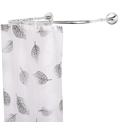Ljha Shower Curtain Rod Stainless Steel Extendable Telescopic Free