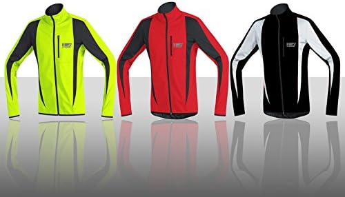 ProAthleticaMen's Winter Soft-Shell Jacket Professional Cycling, Running,Wind Stopper