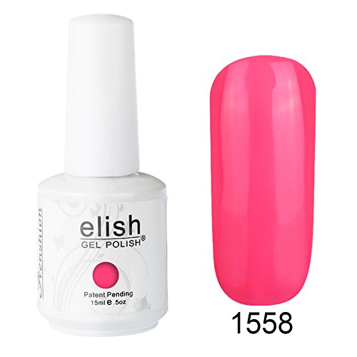 Frenshion 15ML Esmaltes de Uñas Semi Permanente Gel Polish Soak Off UV LED Nail Art Manicura Duradero 1558