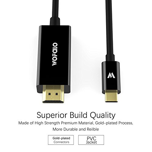 USB C auf HDMI Kabel 1,8M 4K USB 3.1 Typ C zu HDMI Kabel unterstützt Ultra-HD, für MacBook Pro, Neue MacBook, ChromeBook Pixel, Huawei MateBook und Mehr Wofalo® - 5