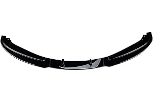 FTJKKVV Becquet pour BMW Série 3 E90 E91 LCI Facelift 320i 330i 2007-2012 Pare-Chocs Avant Lèvre Becquet Séparateur Tuning Canard Lèvre Diffuseur Noir Lèvre Pare-Chocs Avant(Gloss Black)