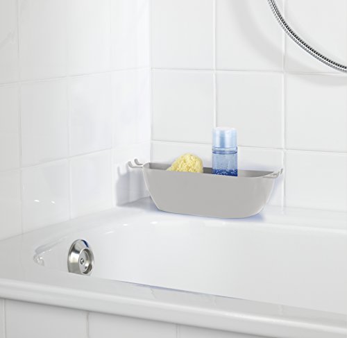 Wenko 22592100 Wandablage Aufbewahrungskorb, Dusch-Caddy, Befestigen ohne bohren, Thermoplastischer Kunststoff, grau, 7 x 30 x 8 cm - 6