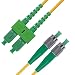 Produktbild LWL Patchkabel SC FC Singlemode (Monomode) Duplex Glasfaser - APC 3 m FC/SC - 9/125 OS1 Faser (LSZH) - Patchkabel von Beyondtech - PureOptics Series