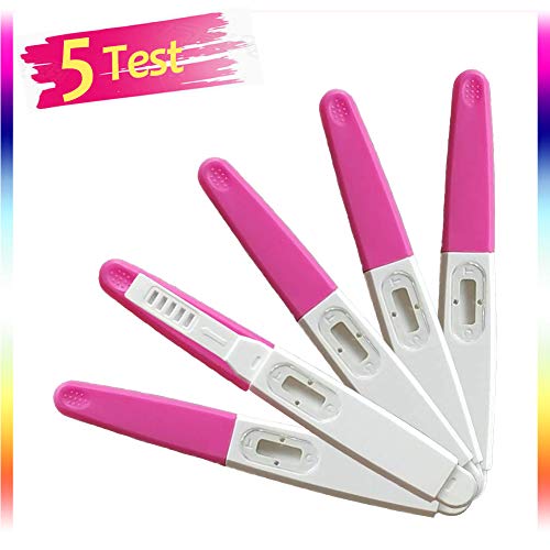 5 Tests de grossesse HCG, Test de grossesse 10miu / Ml Format Midstream Haute Sensibilité et utilisation facile