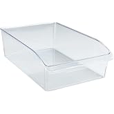 Wenko Fridge Organizer, L 31 x 20 x 9.5 cm | Stackable and combinable, PET handle, rectangular, for fruit, yogurt and beverag