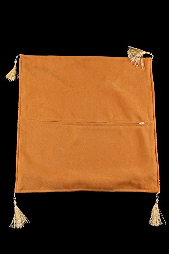 Armadahome Kissenbezug Kissenhülle Sitzkissen cushion cover orientalisch (Orange Gold) - 3