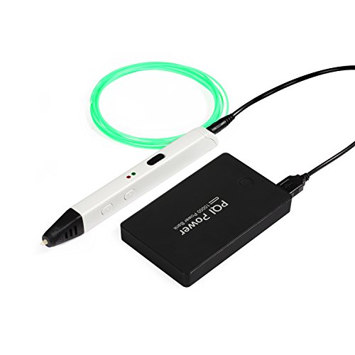 NexGadget Intelligent 3D Stift, Freihand 3D Zeichnungen, 3D Druck Feder Kompatibel mit PLA/ABS Filament + 3 Free 1.75mm Glühfaden Refills, Printing Pen - 3