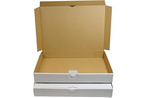 ‎MYPACK 100x Maxibriefkartons Versandkartons Faltschachtel Faltkarton Maxibrief Karton 350 x 250 x 50, Weiß, MB-5