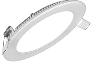 Hometric LED Panel Light Round LED Recessed Ceiling Lamp Flat Panel Down Light Ultra Slim Lamp Cool White 6500K 18Watts