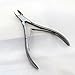 Viba Professional Stainless Steel Cuticle Nippers, American Handle, Brush Finish, Double Spring, 5mm Jaw (Half Jaw)