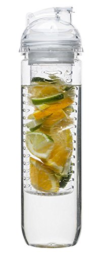 Sagaform 5016709 fresh Flasche mit Fruchteinsatz, transparent - 2