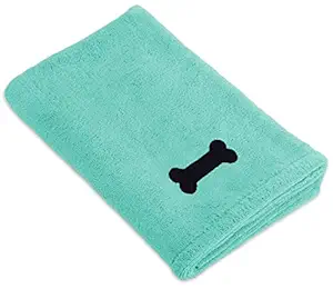 DII Bone Dry Microfiber Pet Bath Towel, Ultra-Absorbent & Machine Washable for Small, Medium, Large Dogs and Cats