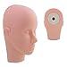 MYSWEETY Training Mannequin Flat Head Practice Make Up Eye False Lashes Eyelash Extensions Lip Tattoo Practice Model Manikin Head +10 False Lashes + Stainless Steel Clip Forceps