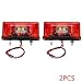 Produktbild Meisijia 2PCS 12V 24V Universal-wasserdichte Auto-4LED Kennzeichenleuchte LKW-Anhänger LED Seitenlicht hinten Rücklicht