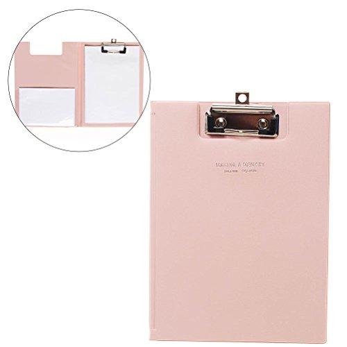 SAMAJU - carpeta con clip  Carpeta A5 de clip con tapa para conferencias A5 pr  ctica para escribir archivos    color rosa