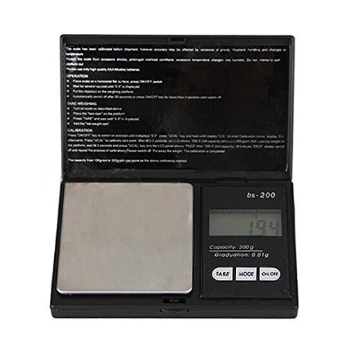 Mini Digital Waage mit LCD Display, Elektronische Elite Digital Taschenwaage 200 x 0,01 g, Miniwaage 200g, Mini Digital Waage - 2