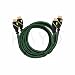 Produktbild Kayo Essentials High Speed HDMI Kabel 1,8 m – 2 Stück Kabel – Version 1.4 mit Ethernet, unterstützt 3D & Audio Return Channel, vergoldete Stecker, Full HD (Neueste Version) mit Grün & Schwarz Flechten/Ärmel.