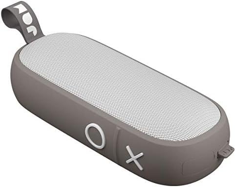 Jam Hang Around Pairable Waterproof Bluetooth Speaker, 30 Metre Range, 20 Hour Playtime, Dust Proof, Drop Proof IP67 Rating, Built In Wireless Speakerphone, Aux In Port, USB Charging - Grey
