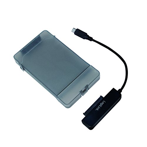 LogiLink AU0039 USB-C 3.1 auf 6,35 cm (2,5 Zoll) S-ATA Adapter mit Schutzhülle grau - 4