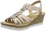 Leichte Laufsohle Rieker Damen 619B2-31 Geschlossene Sandalen, Rot (Rosa 31), 40 EU