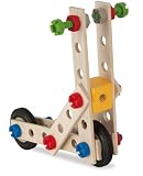 HEROS 100039038 – Constructor, Kran 170-teilig – Holz-Konstruktions-Set – 7 verschiedene Modelvarianten baubar – Made in Germany - 9