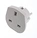 Produktbild Romote UK 3-Pin zu 2-Stift-Spielraum-Stecker-Adapter (weiß)
