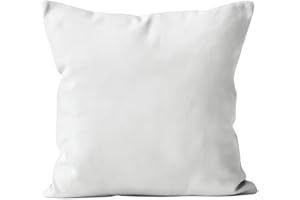 Soleil d'ocre, ALIX Housse de coussin Polyester Blanc 40x40 cm