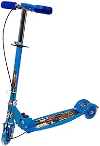 ZOMBIMAA Road Runner Scooter for Kids of 3 to 10 Years Age 3 Adjustable Height, Foldable, LED PU Wheels & Weight Capacity 75 kgs Kick Scooter with Brake (Sometime Color and Model May Vary)