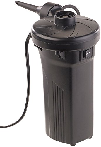AGT Elektrische Akku-Luftpumpe mit 3 Aufsätzen, für 12 & 230 V, 50 Watt - 4