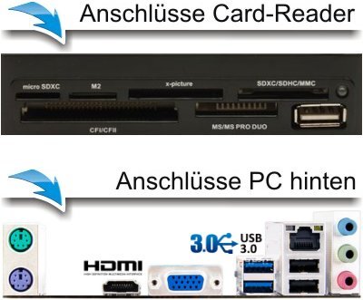 shinobee Office Computer / Multimedia PC mit 3 Jahren Garantie! inkl. Windows7 – AMD Quad Core 4x1500MHz, 4GB RAM, 500GB HDD, Radeon8330D, HDMI, VGA DVD±RW, Office2010, USB 3.0, #4746 - 2