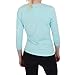 Liberty Island Womens Sequin 3/4 Sleeve Top - Aqua - M