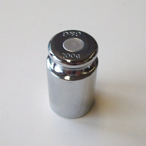 G&G M2 Eisen 200g Kalibriergewicht Prüfgewicht inkl. Schutzhülse / Kalibriergewicht für Digitalwaage von Waagen 200g